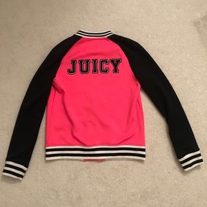 EEUC Juicy Couture Zip-Up Jacket Pink & Black Sm.